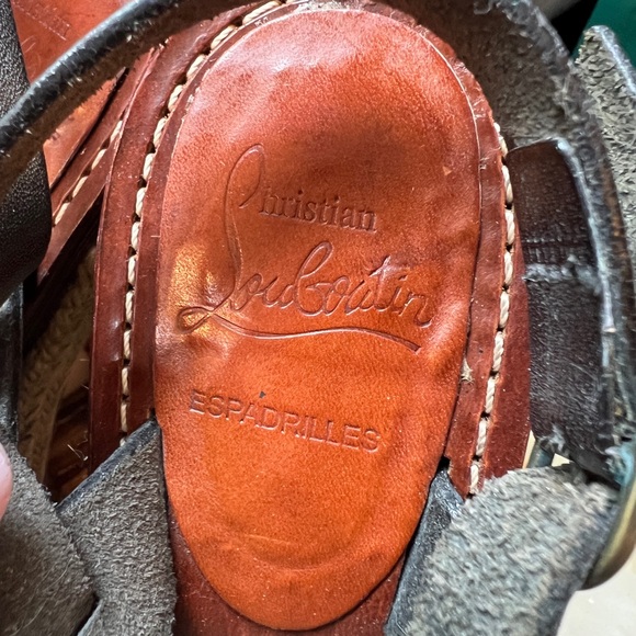 Christian Louboutin Black Espadrille Sandals - Picture 9 of 9